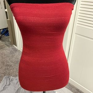 Wet Seal red Tube top. XS